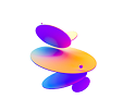 Yellow and purple bubbles