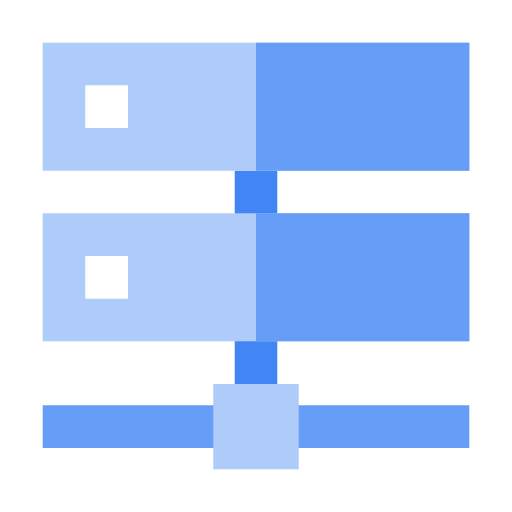Blue color structural icon