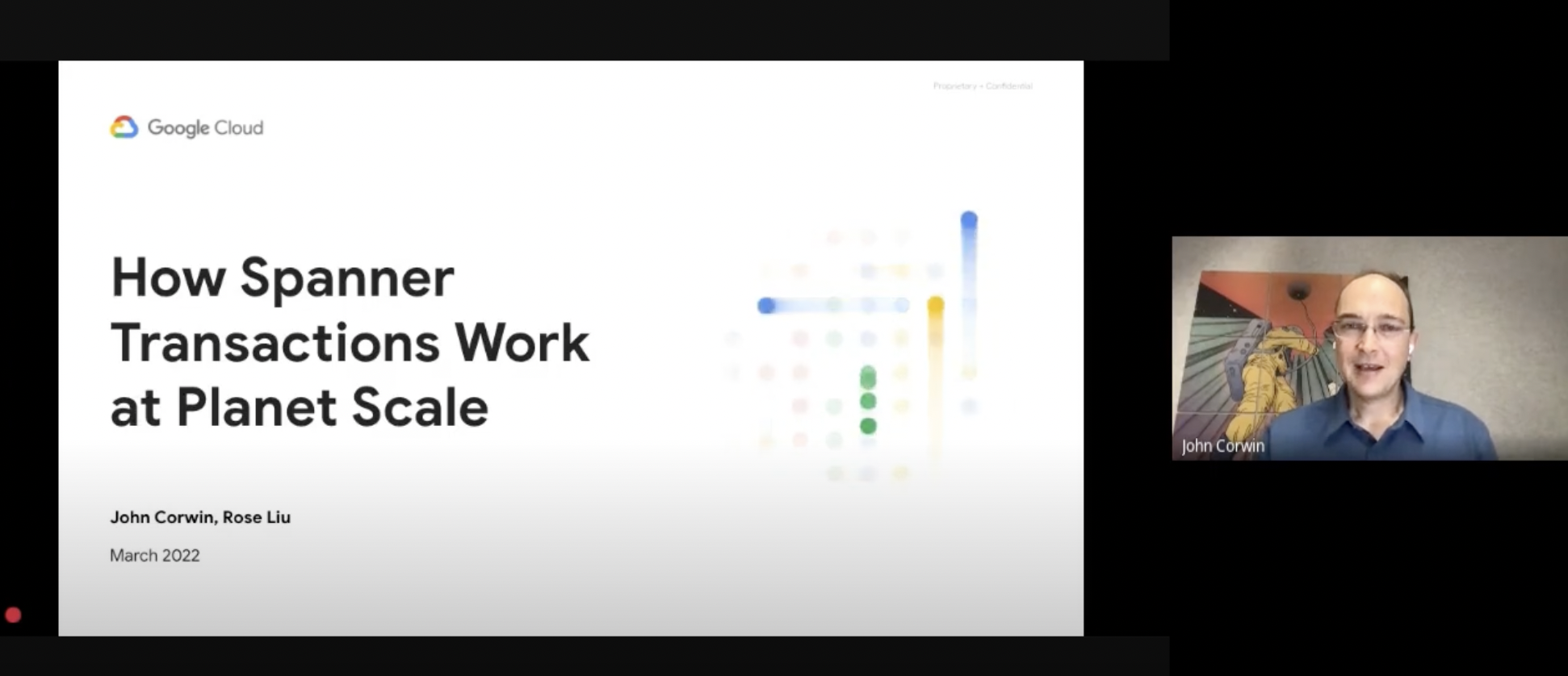 Google Cloud experts explaining how Spanner transactions work at Planet Scale