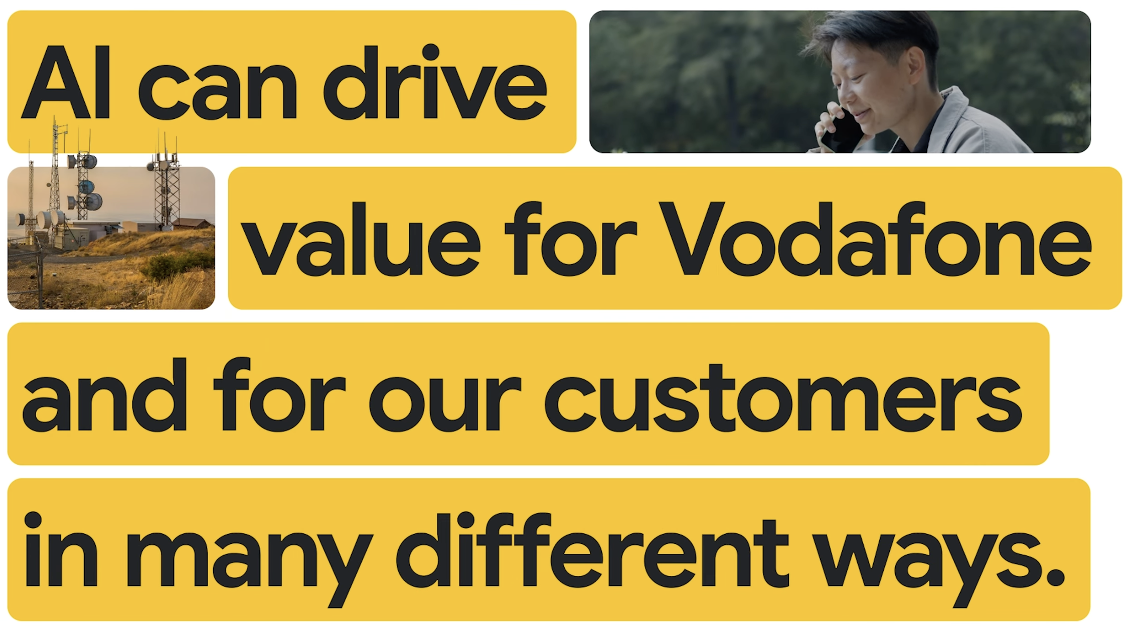 Watch how AI drives value for Vodafone and cuts AI deployment time to weeks with Vertex AI.