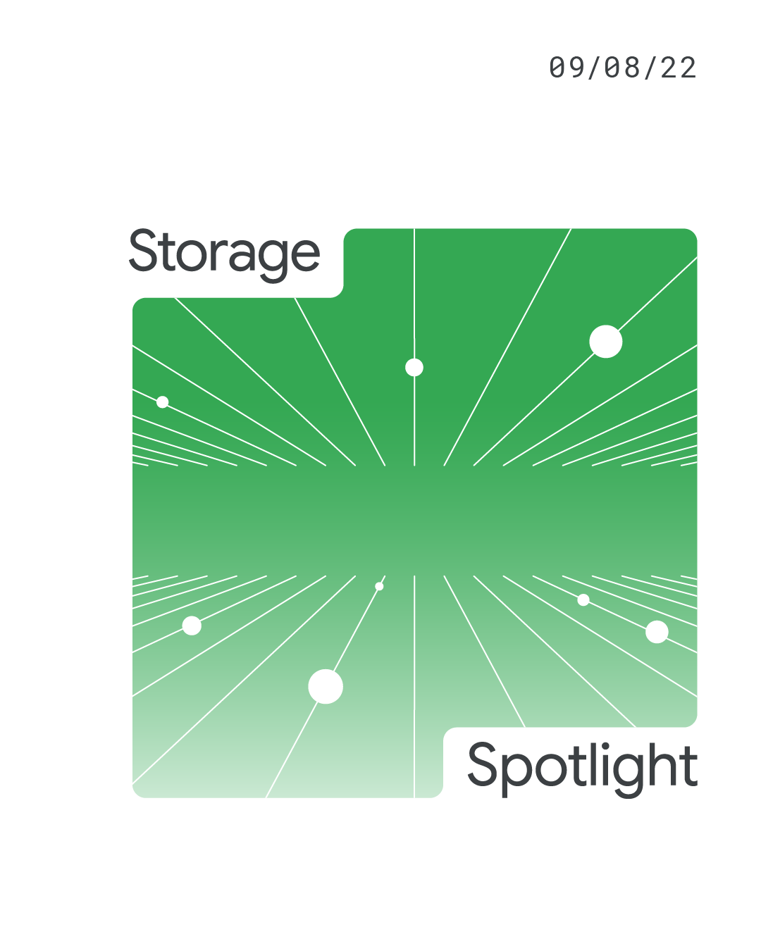 green box with graphics