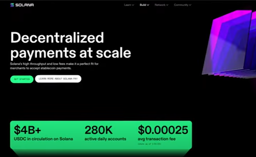 Solana stores the world largest blockchain ledger on Bigtable