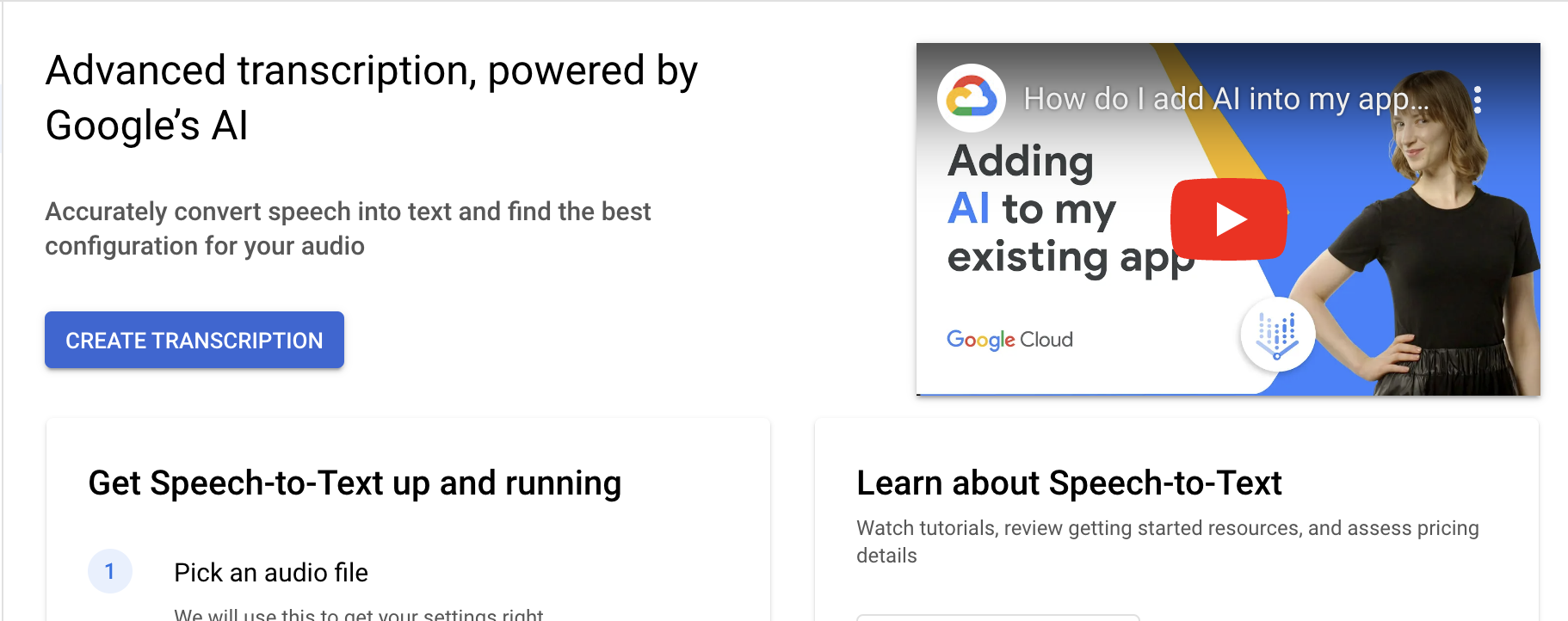 Add speech-to-text to app