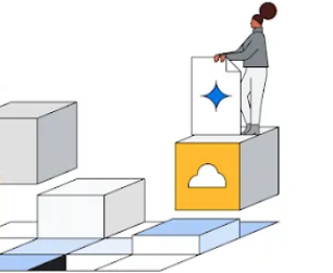 Person with building blocks