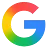 The official Google "G" logo icon featuring its signature four-color design with segments of red, yellow, green, and blue on a transparent background.